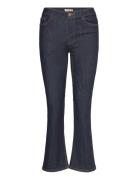 Trouser Karen Cropped Rinse Bl Bottoms Jeans Flares Blue Lindex