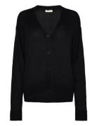 Athena Cardigan Oat L/Xl Tops Knitwear Cardigans Black Movesgood