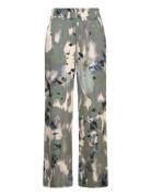 Sc-Dona Bottoms Trousers Wide Leg Green Soyaconcept