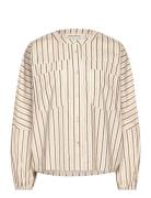 Shirt Tops Shirts Long-sleeved Beige Sofie Schnoor