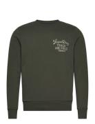 Athletic Script Flock Sweat Tops Sweat-shirts & Hoodies Sweat-shirts K...