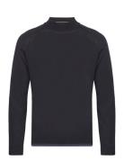 Perfino Tops Knitwear Round Necks Blue BOSS