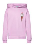 Tnjully Hoodie Tops Sweat-shirts & Hoodies Hoodies Purple The New