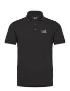 Polo Tops Polos Short-sleeved Black EA7