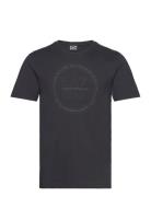 T-Shirt Tops T-shirts Short-sleeved Black EA7