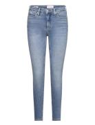 Mid Rise Skinny Bottoms Jeans Skinny Blue Calvin Klein Jeans