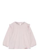 Long -Sleeved T-Shirt With Ruffles Tops T-shirts Long-sleeved T-shirts...