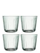 Mia Tumbler Recycled/Part Optic Set 4 Home Tableware Glass Drinking Gl...