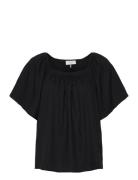 Fqally-Blouse Tops T-shirts & Tops Short-sleeved Black FREE/QUENT