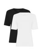 2-Pack Women Bamboo S/S T-Shirt Slim Fit Tops T-shirts & Tops Short-sl...