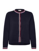 Ingalill Tops Knitwear Cardigans Navy Jumperfabriken