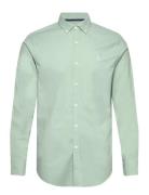 Ls Oxford Strtch No Tops Shirts Casual Green Original Penguin