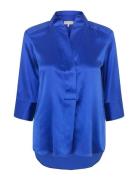 Kamidea Tops Blouses Long-sleeved Blue Dea Kudibal