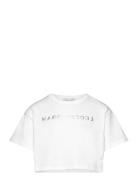 Short Sleeves Tee-Shirt Tops T-shirts Short-sleeved White Little Marc ...