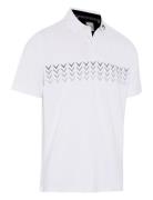 Chev Block Polo Tops Polos Short-sleeved White Callaway