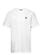 Plain T-Shirt Tops T-shirts Short-sleeved White Lyle & Scott