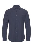 Performance Kors Print Slim Shirt Tops Shirts Casual Blue Michael Kors