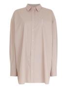 Stella Stripe Tops Shirts Long-sleeved Beige Line Of Oslo