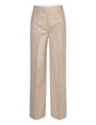 Odette Bottoms Trousers Wide Leg Beige Reiss