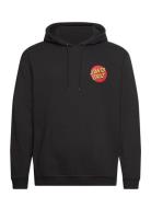 Classic Dot Chest Tops Sweat-shirts & Hoodies Hoodies Black Santa Cruz