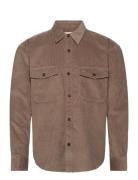 Rel Cord Shirt Tops Overshirts Beige GANT