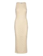 Vmevelyn Sl Crochet 7/8 Dress Vma Noos Maksimekko Juhlamekko Cream Ver...