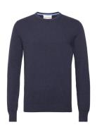 Bs Jupiter Regular Fit Knitwear Tops Knitwear Round Necks Navy Bruun &...