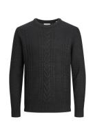 Jjcraig Knit Crew Neck Aw23 Tops Knitwear Round Necks Black Jack & J S