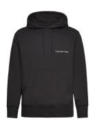 Institutional Hoodie Tops Sweat-shirts & Hoodies Hoodies Black Calvin ...