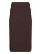 Annali Midi Skirt Polvipituinen Hame Brown A-View