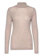 Fangiw Rollneck Tops Knitwear Turtleneck Beige InWear