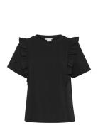 Ihparisa Ss Tops T-shirts & Tops Short-sleeved Black ICHI