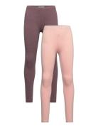 Basic Leggings Bottoms Leggings Pink Minymo