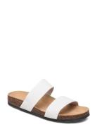 Biabetricia Twin Strap Matalapohjaiset Sandaalit White Bianco