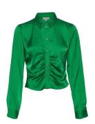 Shirt Tops Shirts Long-sleeved Green Barbara Kristoffersen By Rosemund...