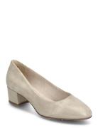 Women Court Sho Shoes Heels Pumps Classic Beige Tamaris