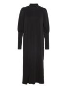 Ellemw Puff Long Dress Polvipituinen Mekko Black My Essential Wardrobe