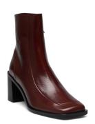 Booties Shoes Boots Ankle Boots Ankle Boots With Heel Brown Billi Bi