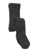 Wool Tights, Aubergine Sukkahousut Black Smallstuff