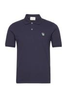 Milton Polo Tops Polos Short-sleeved Navy Tonsure