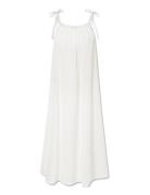 Rigmor Dress - Poplin Maksimekko Juhlamekko White STUDIO FEDER