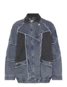 Kingstonll Ovs Jacket Ls Farkkutakki Denimtakki Blue Lollys Laundry