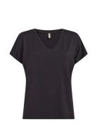 Sc-Marica Tops T-shirts & Tops Short-sleeved Black Soyaconcept