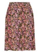 Kaamber Short Skirt Polvipituinen Hame Multi/patterned Kaffe