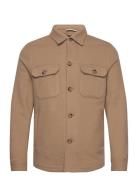 C-Carper-Os-224F Tops Overshirts Brown BOSS