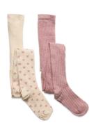 Stockings W. Pattern Sukkahousut Multi/patterned Minymo