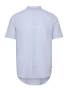 Matrostol China Ss Tops Shirts Short-sleeved Blue Matinique