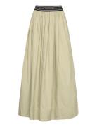 Escalla Midi Skirt Polvipituinen Hame Green Esme Studios