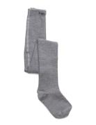 Wool/Cotton Tights Sukkahousut Grey Melton