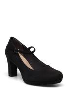 Women Court Sho Shoes Heels Pumps Classic Black Tamaris